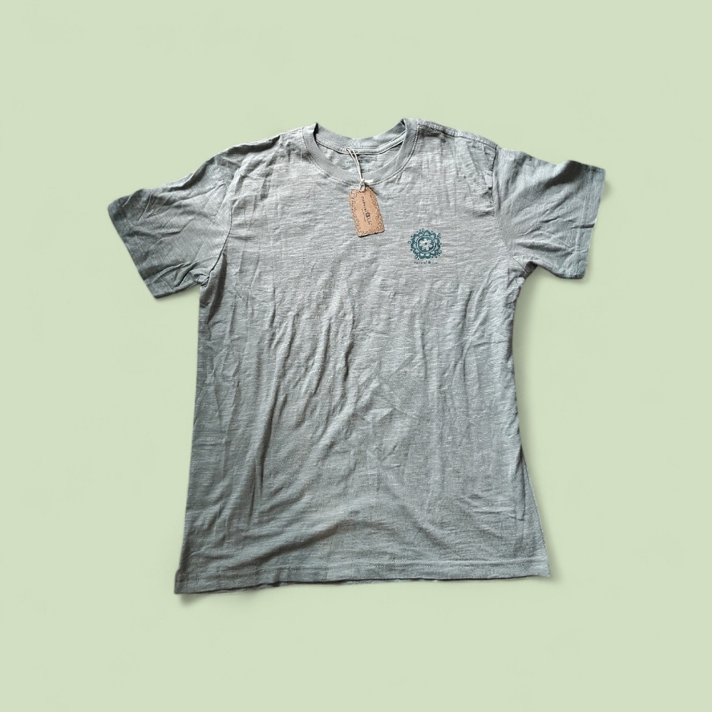 Natural Life Green 100% Cotton Crew Neck T-Shirt with Logo - Picture 2 of 5